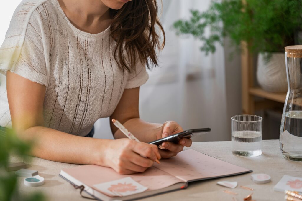 Real estate investor reviewing financial information and calculating cap rates for an investment property
