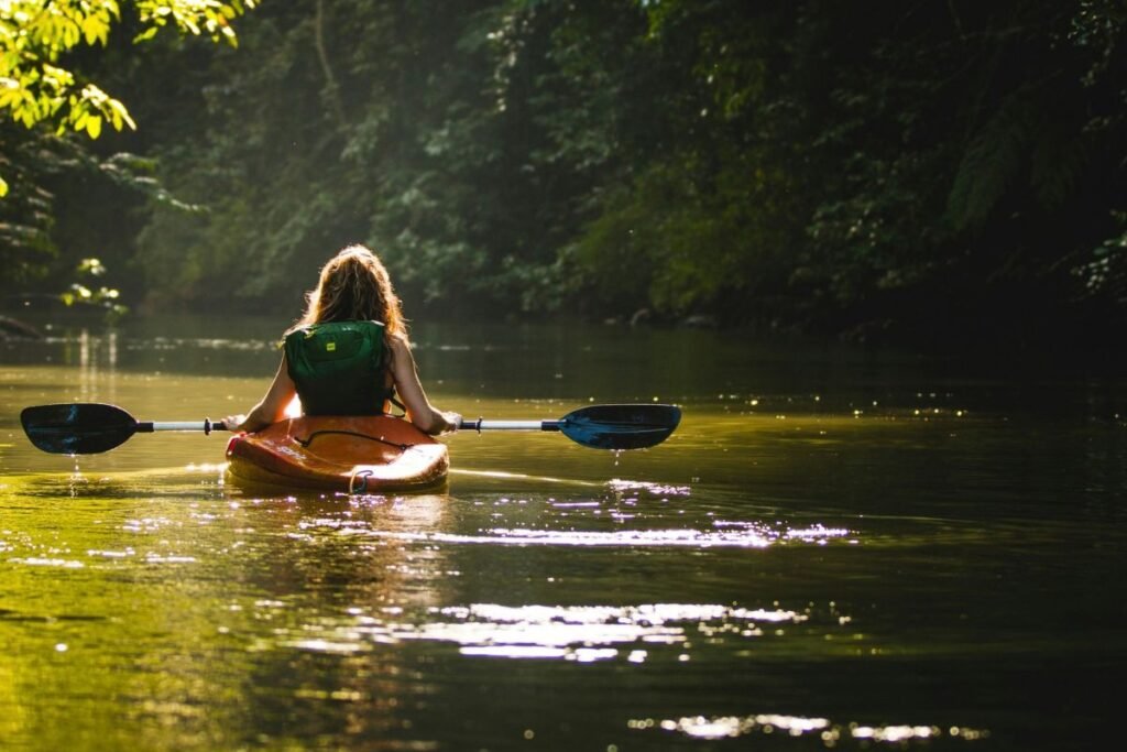 Kayaking on the Ocmulgee River in Macon, Georgia